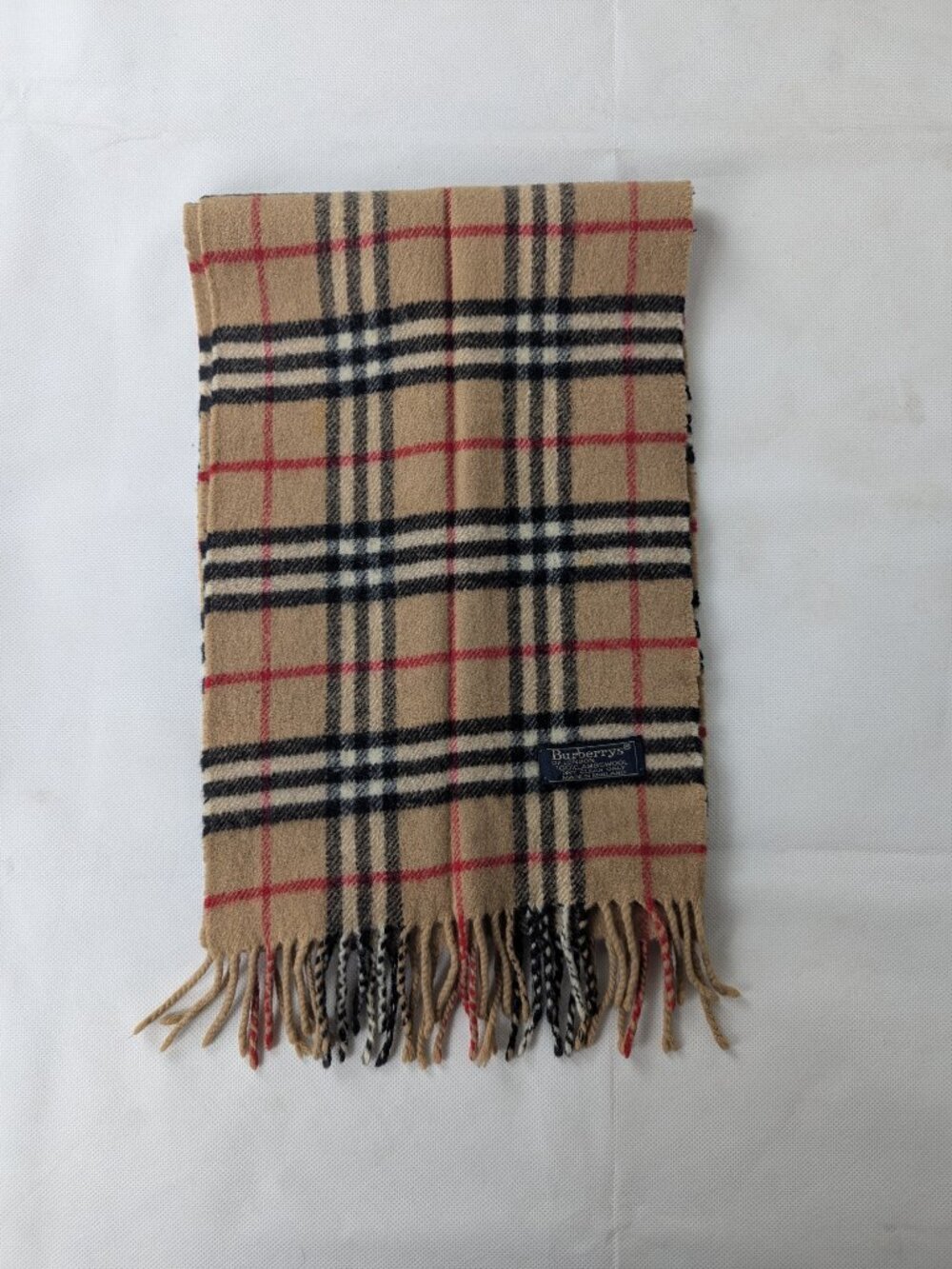 Burberry Nova Check Lambswool Beige Scarf | Must Have - Picture 9 of 11